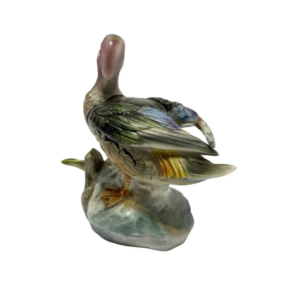 Porcelain Wood Duck Figurine Bird Collection by JSC Model 183 Shafford Japan VTG - Picture 3 of 16